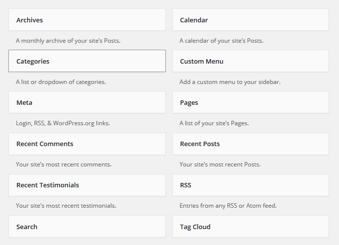WordPress Tutorial - What are WordPress Widgets