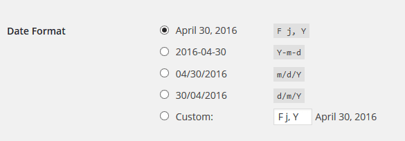 WordPress Tutorial - Setting the Date Format in WordPress