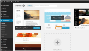 Activate-wordpress-theme