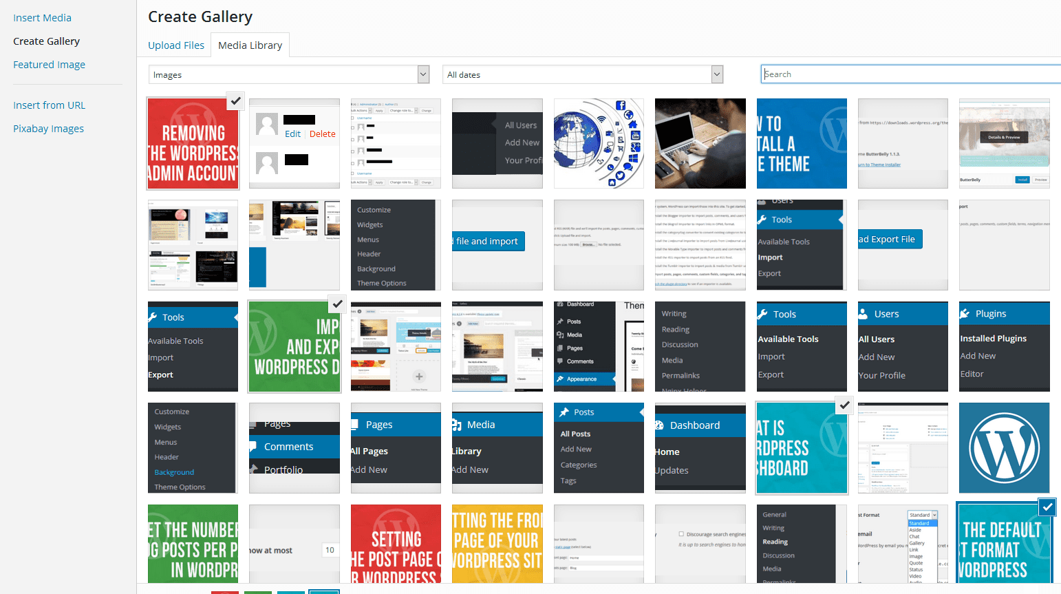 WordPress Tutorial - Creating a gallery in WordPress