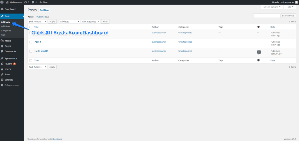 Change the Post Author in WordPress Image 1