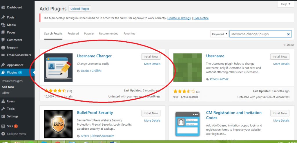How to change usernames in WordPress using Username Changer Plugin