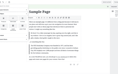 Adding Shortcodes in Gutenberg.