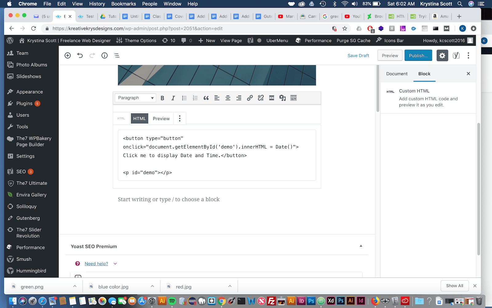 Adding HTML to Gutenberg – WordPress 5.0