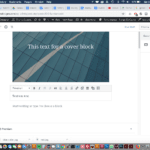 Using the Classic Block in Gutenberg