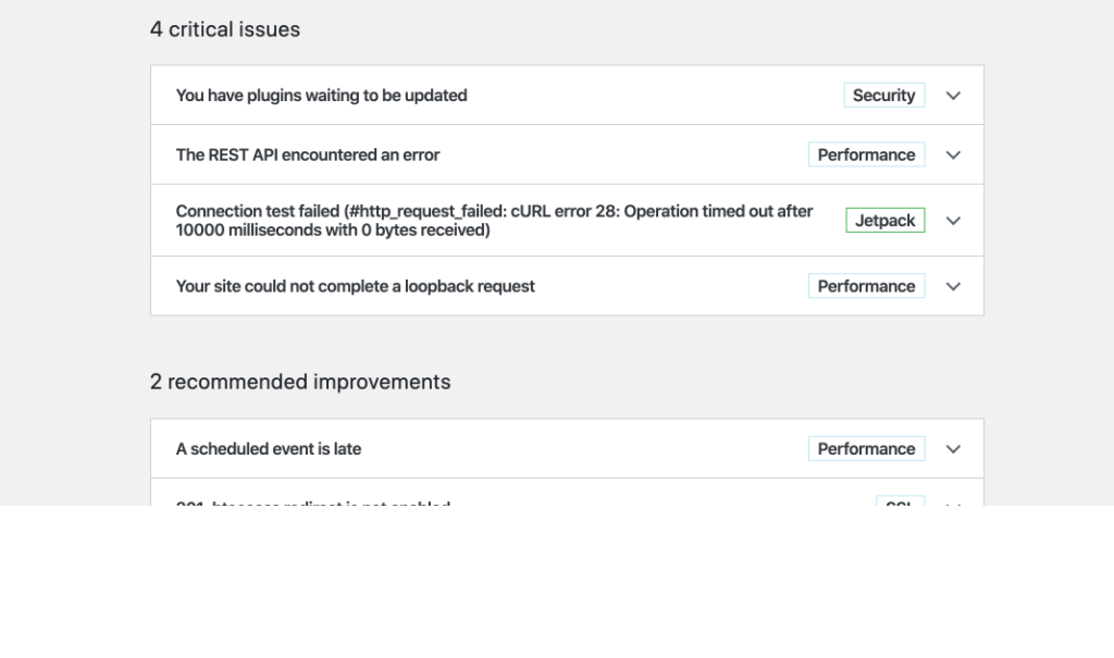 WordPress Spring Cleaning with site health check