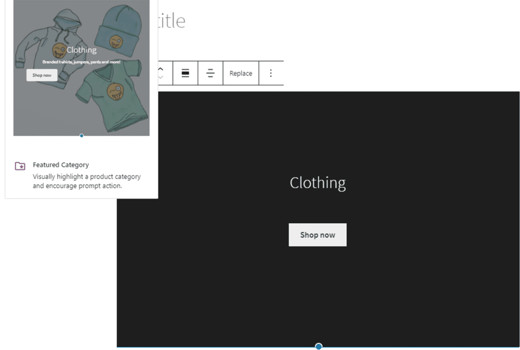 Featured Category Block