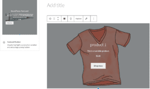 Featured Product Block
