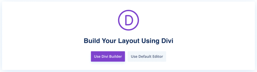 Divi Page Builder or Gutenberg Editor