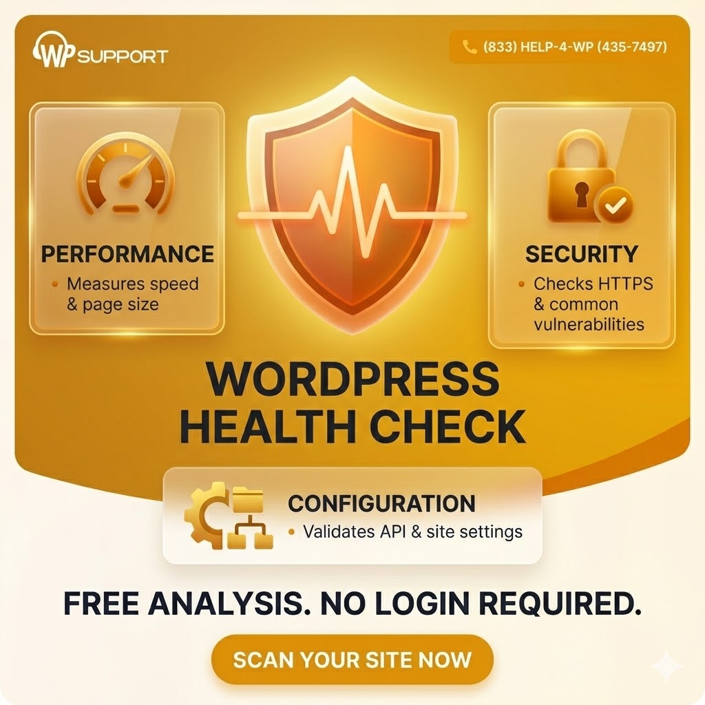 Free WordPress Website Health Check